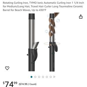 COPY - New TYMO lonic Automatic Curling Iron, Rotating Curling Iron